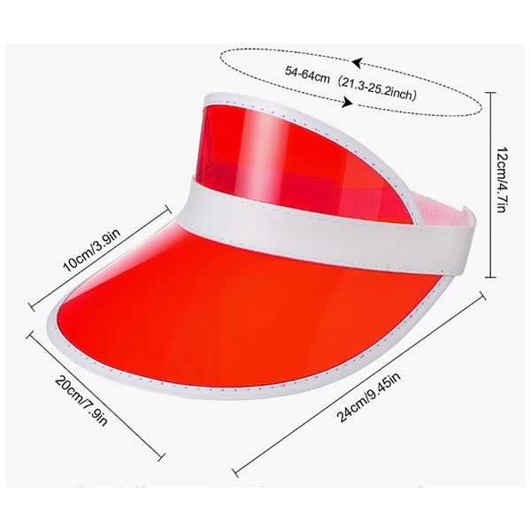 Roofless PVC Sun Visor Hats