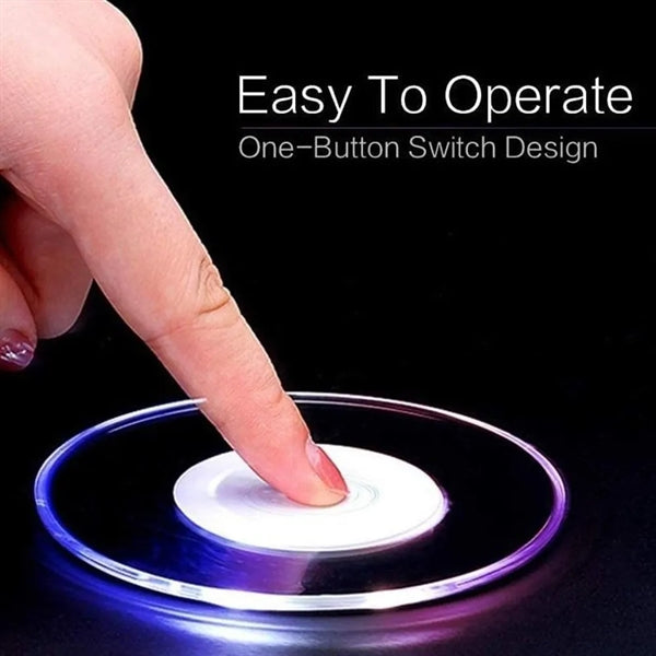Acrylic Led Luminous Round Clear Cup Mat Drink Coaster