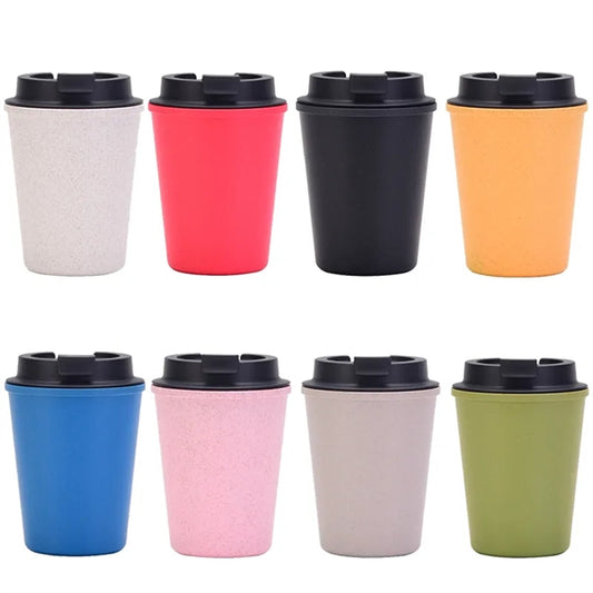 12oz Organic Eco Friendly Wheat Straw Tumbler Coffee Mug