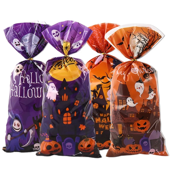 100pcs Halloween Treats Bags
