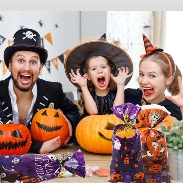100pcs Halloween Treats Bags
