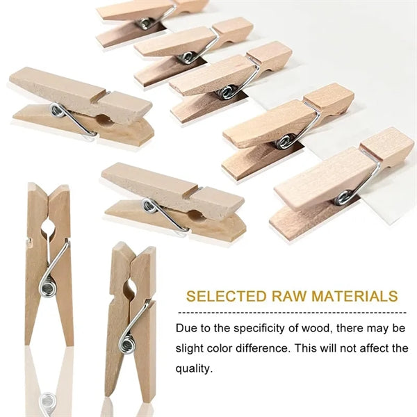 Natural Wooden Clothespins