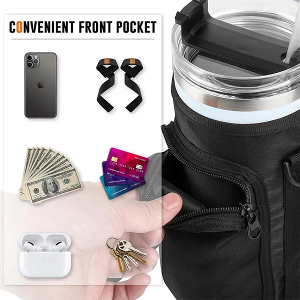 40 OZ Bottle Pouch Holder With Phone Pocket