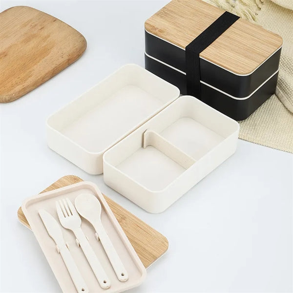 Lightweight Leak Proof 2-Tier Bento Box Lunch Container