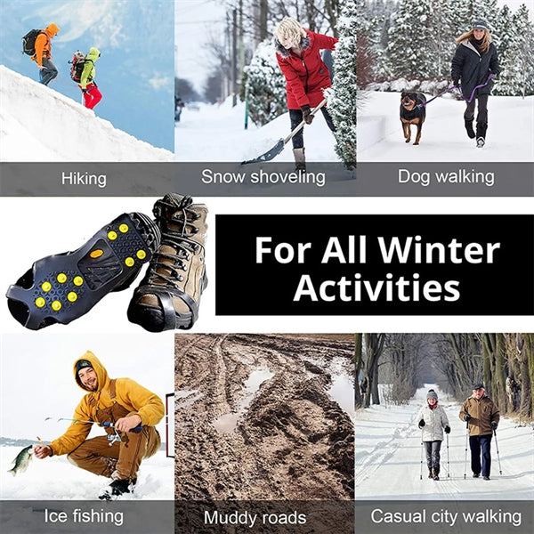 Outdoor Adhesive Nail Ice Claw Anti slip Shoe Covers