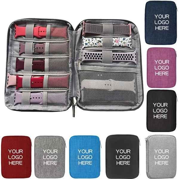 Portable Watch Strap Organizer Travel Tech Case Pouch