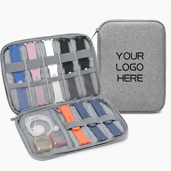Portable Watch Strap Organizer Travel Tech Case Pouch