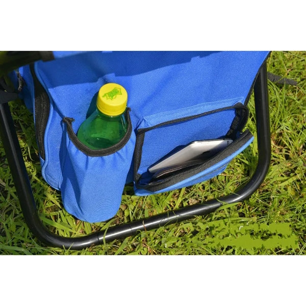Folding Camping Stool Backpack Cooler Chair