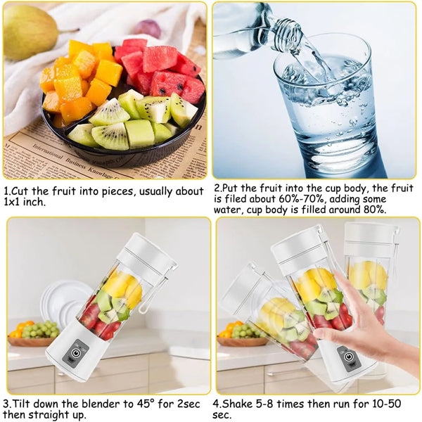 Mini USB Rechargeable Blender For Fruit Smoothies