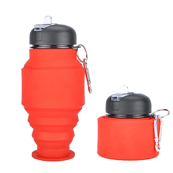 Collapsible Drink Flask With Carabiner