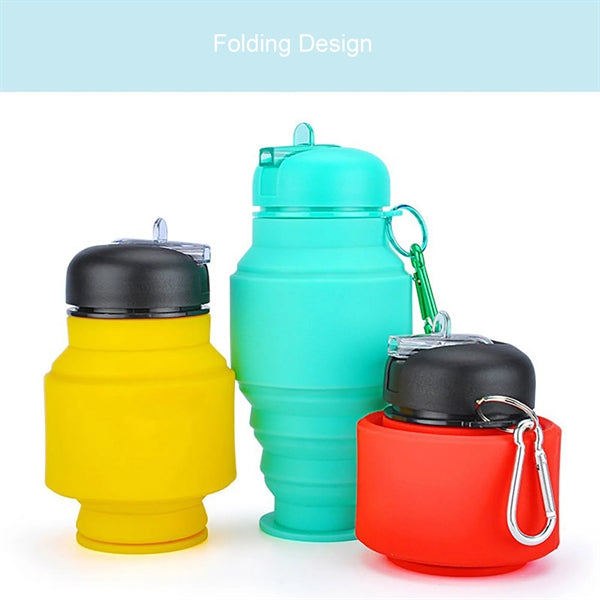 Collapsible Drink Flask With Carabiner