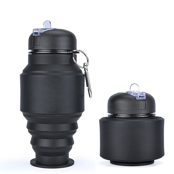 Collapsible Drink Flask With Carabiner