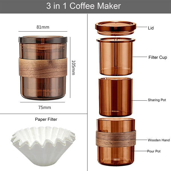 3-in-1 Handcrafted Coffee Brewer