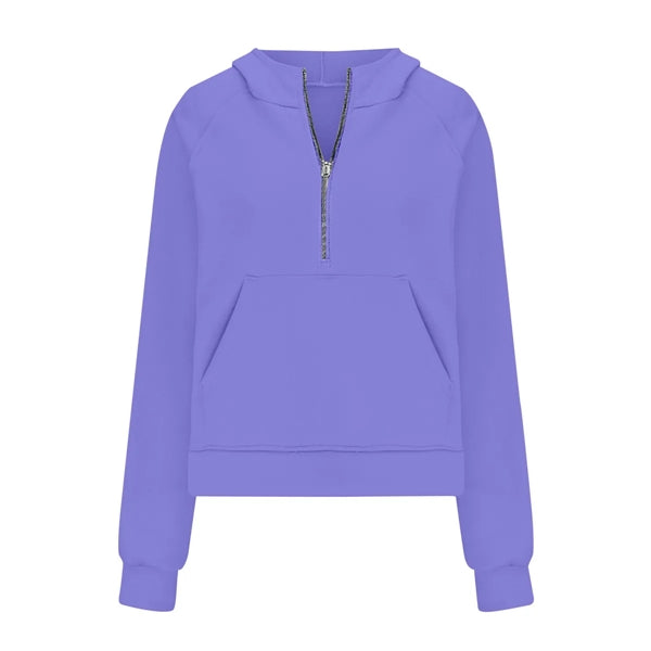 Sweatshirt Half Zip Cropped Pullover for Women