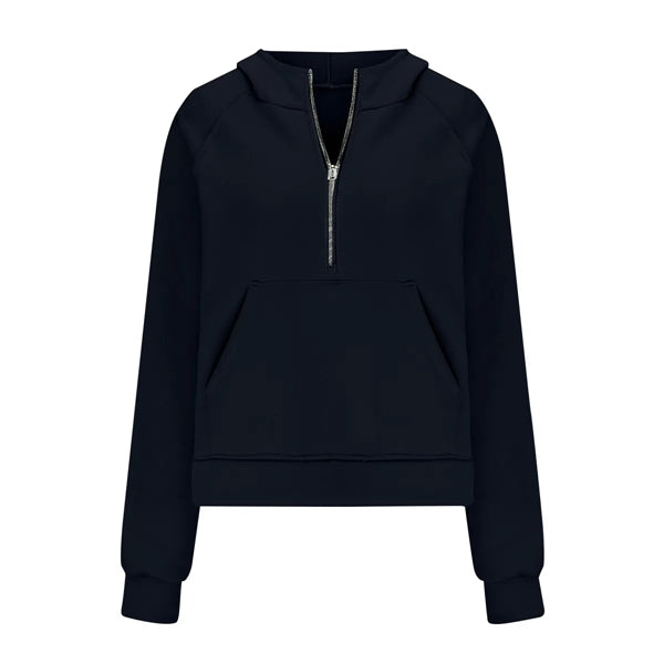 Sweatshirt Half Zip Cropped Pullover for Women