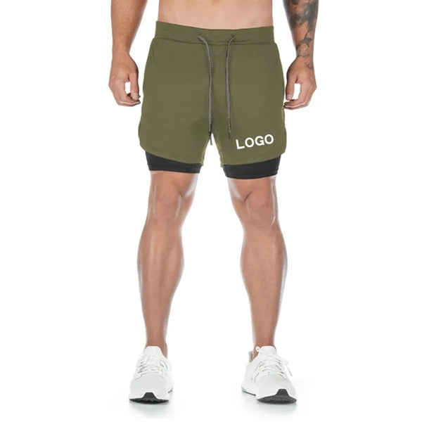 Men's Outdoor Fitness Double-Layer Sports Pants