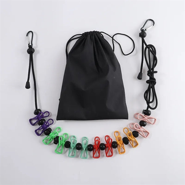 Retractable Portable Clothesline With Clip