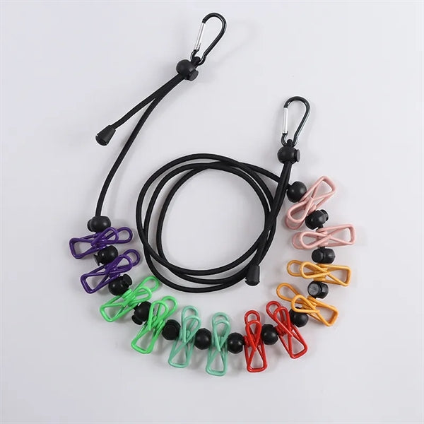 Retractable Portable Clothesline With Clip