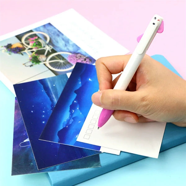 Writing Two-color Black and Red Plastic Ballpoint Pen