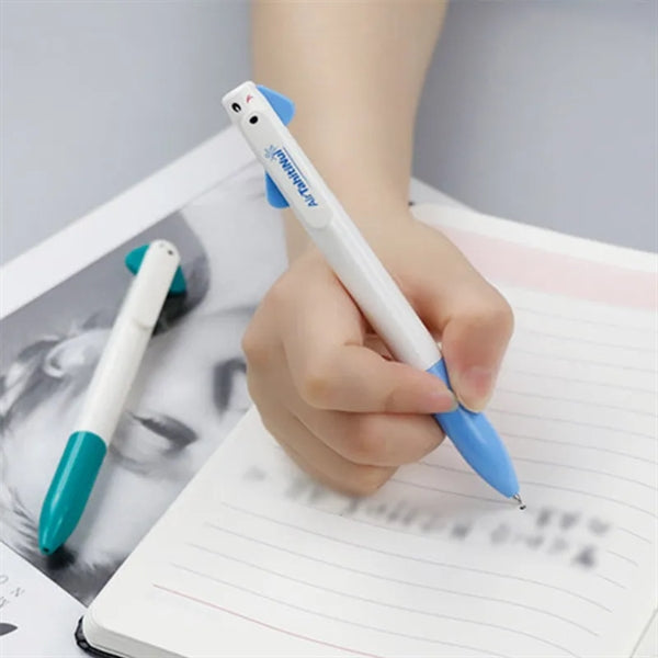 Writing Two-color Black and Red Plastic Ballpoint Pen