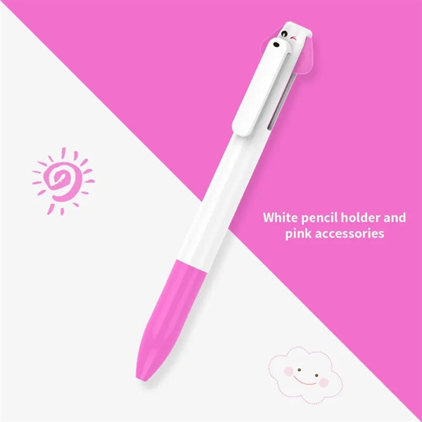 Writing Two-color Black and Red Plastic Ballpoint Pen