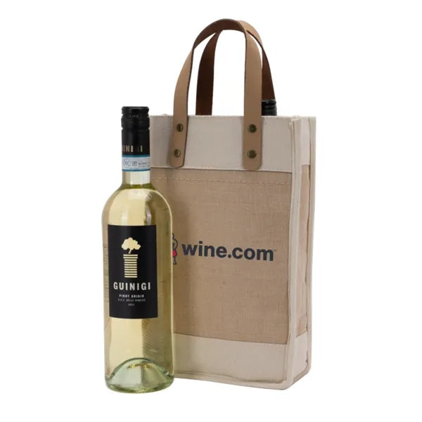 Sonoma Cotton Jute Wine Cooler Bag