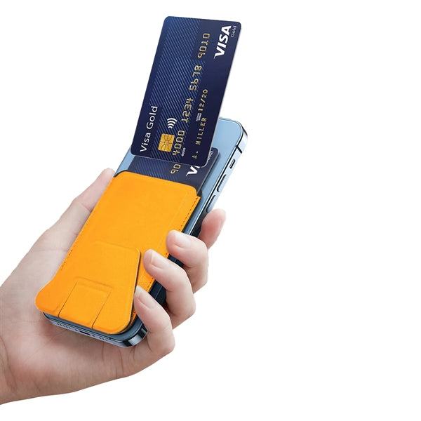 Magnetic PU Leather Cell Phone Wallet