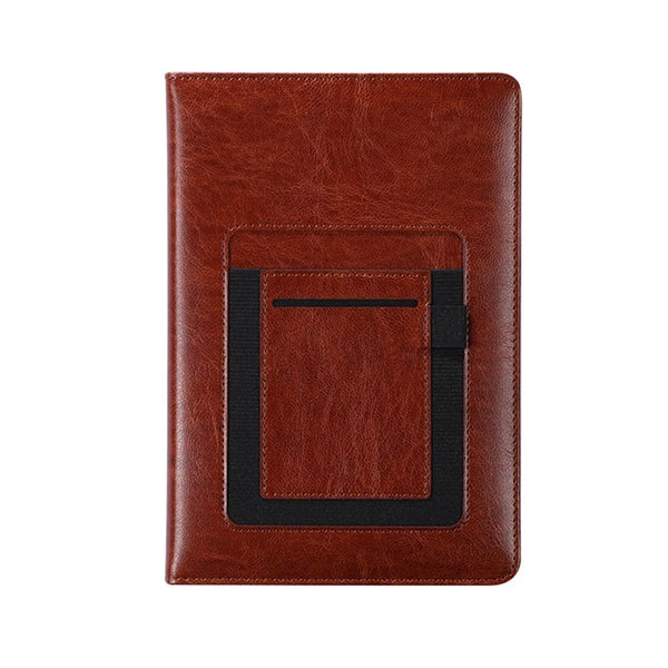 Business PU Leather Cover A5 Portfolio Notebook w/ Pocket