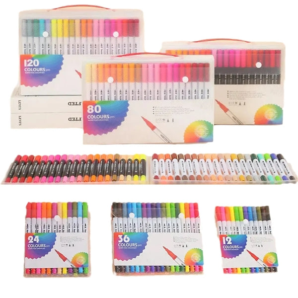 Double Tip Brush Color Pens