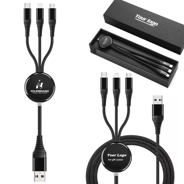 Business 3-in-1 Luminous Charging Cable Gift
