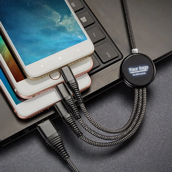 Business 3-in-1 Luminous Charging Cable Gift
