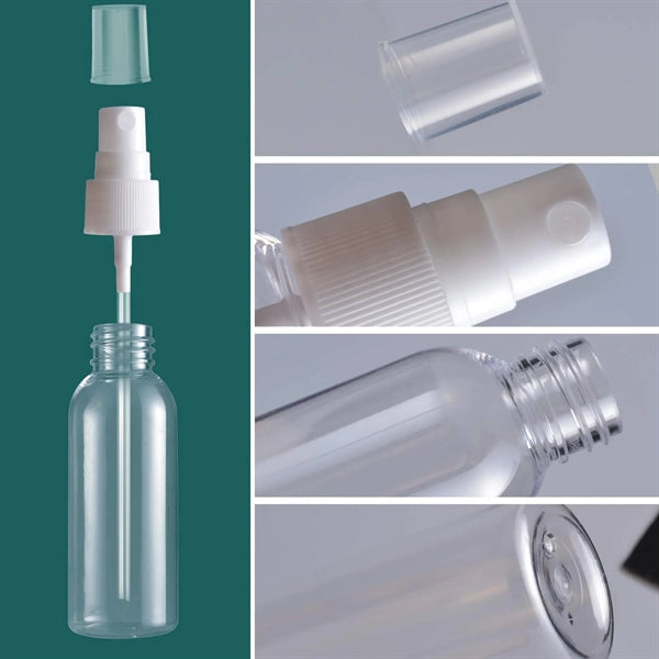 2oz Transparent Round Shoulder Spray Bottle