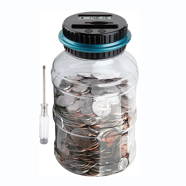 1.8L Piggy Digital Coin Counting Bank with LCD Counter