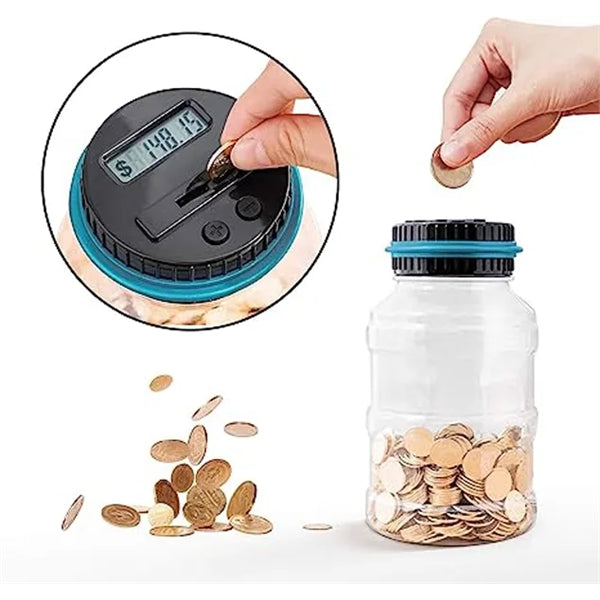 1.8L Piggy Digital Coin Counting Bank with LCD Counter