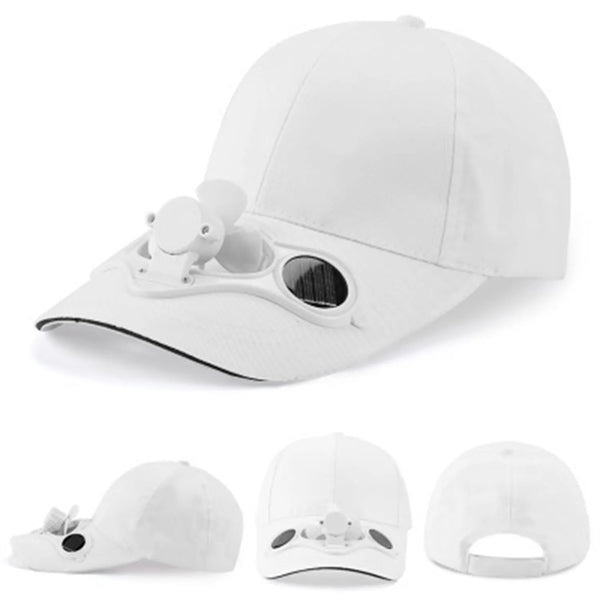 Comfortable Baseball Cap with Solar Power Cool Fan