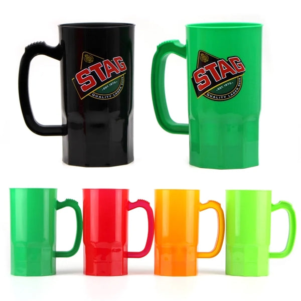 22oz Stackable Beer Mug Plastic Stein