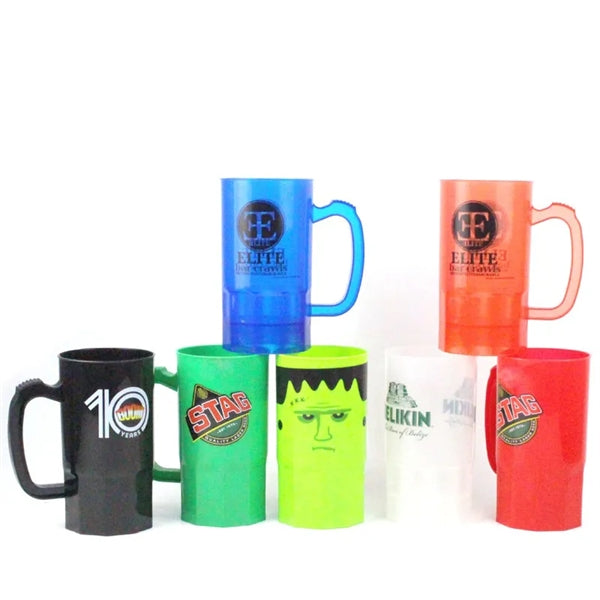 22oz Stackable Beer Mug Plastic Stein