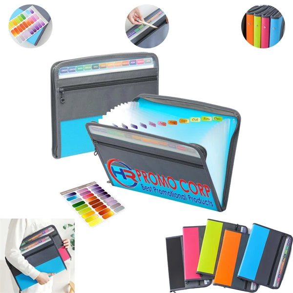 A4 Accordion Portable File Folder
