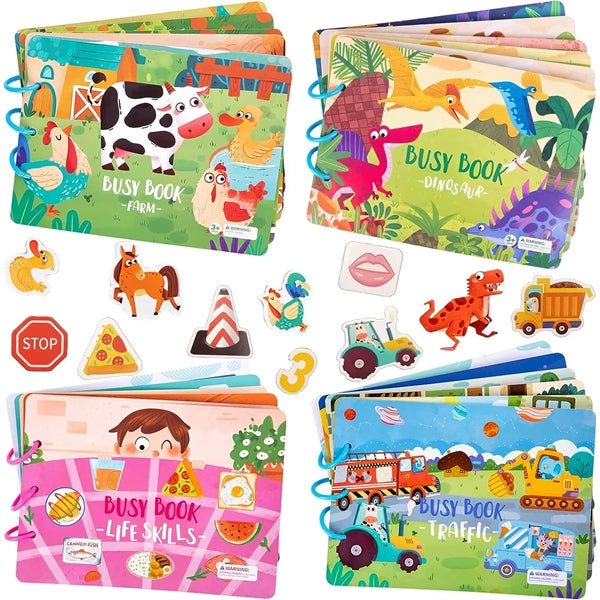 DIY Montessori Busy Book for Toddlers