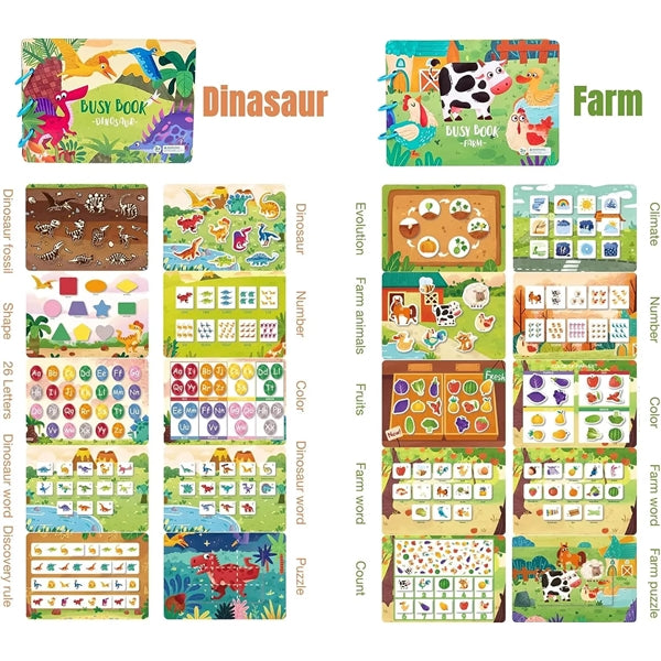 DIY Montessori Busy Book for Toddlers