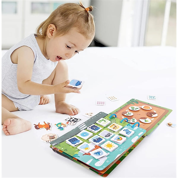 DIY Montessori Busy Book for Toddlers