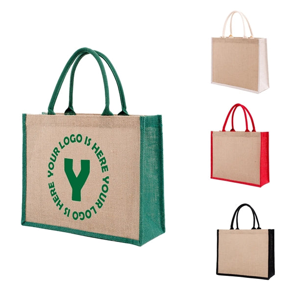 Burlap Tote Large Beach Jute Bag