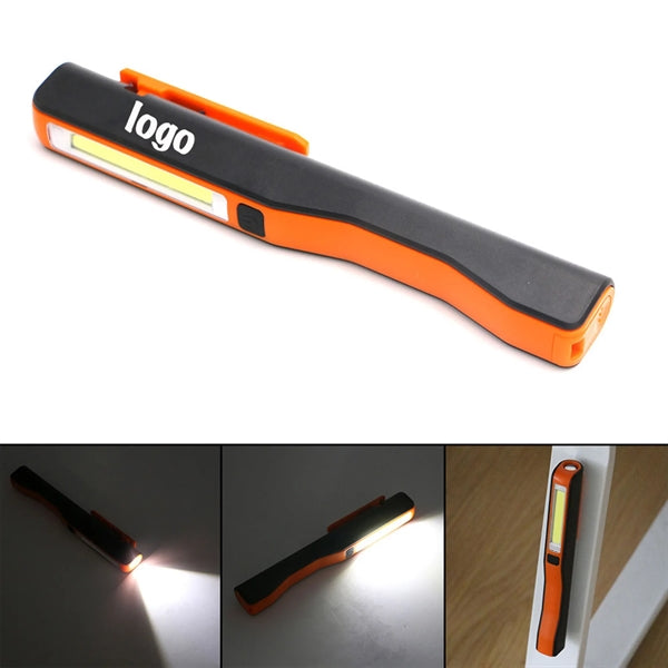 Magnetic Pocket Clip Working Cob Flashlight