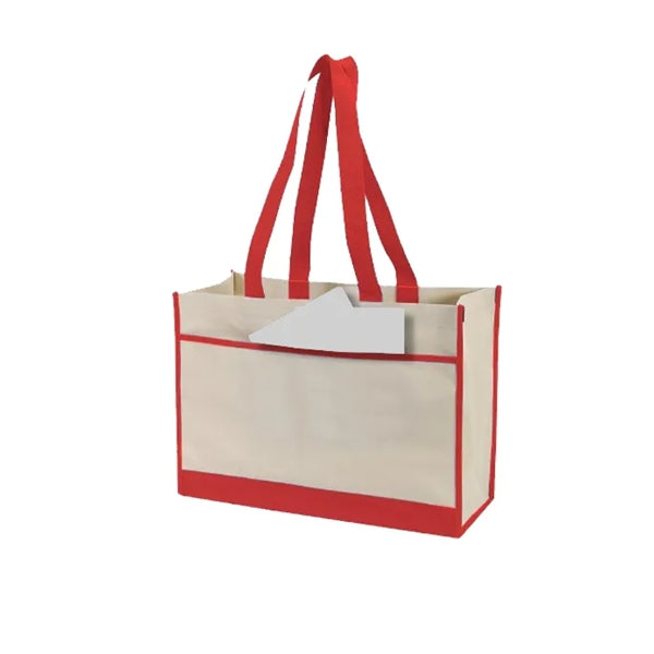 Non-Woven Tote Hand and Shopping Bag with Pocket