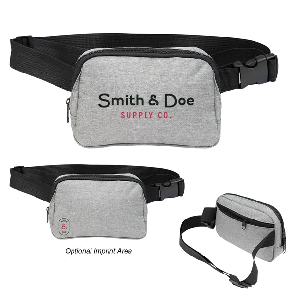 Anywhere RPET Heathered Belt Bag