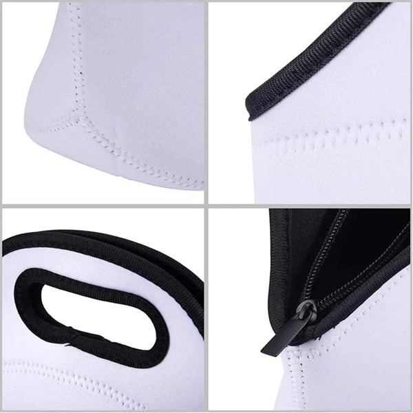 Neoprene Zippered Cooler Insulated Lunch Tote Bags
