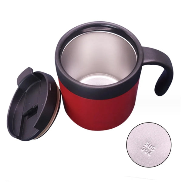 13 Oz Stainless Steel Vacuum Insulated Coffee Mug with Lid