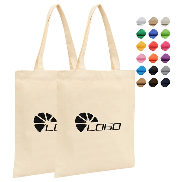 Large Vertical Canvas Tote Bag