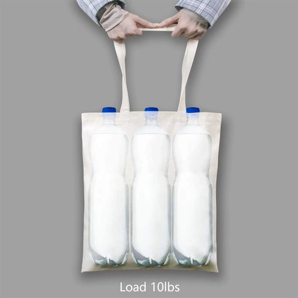 Large Vertical Canvas Tote Bag