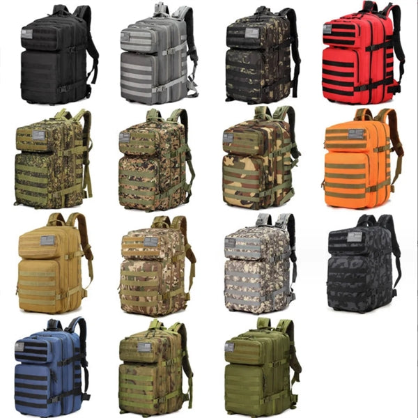 Large Capacity Tactical Military Outdoor Survival Backpack
